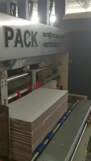 Stampante flessografica automatica Stampa Taglio Imballaggio Imballaggio Macchina per l'incartonamento di cartone ondulato